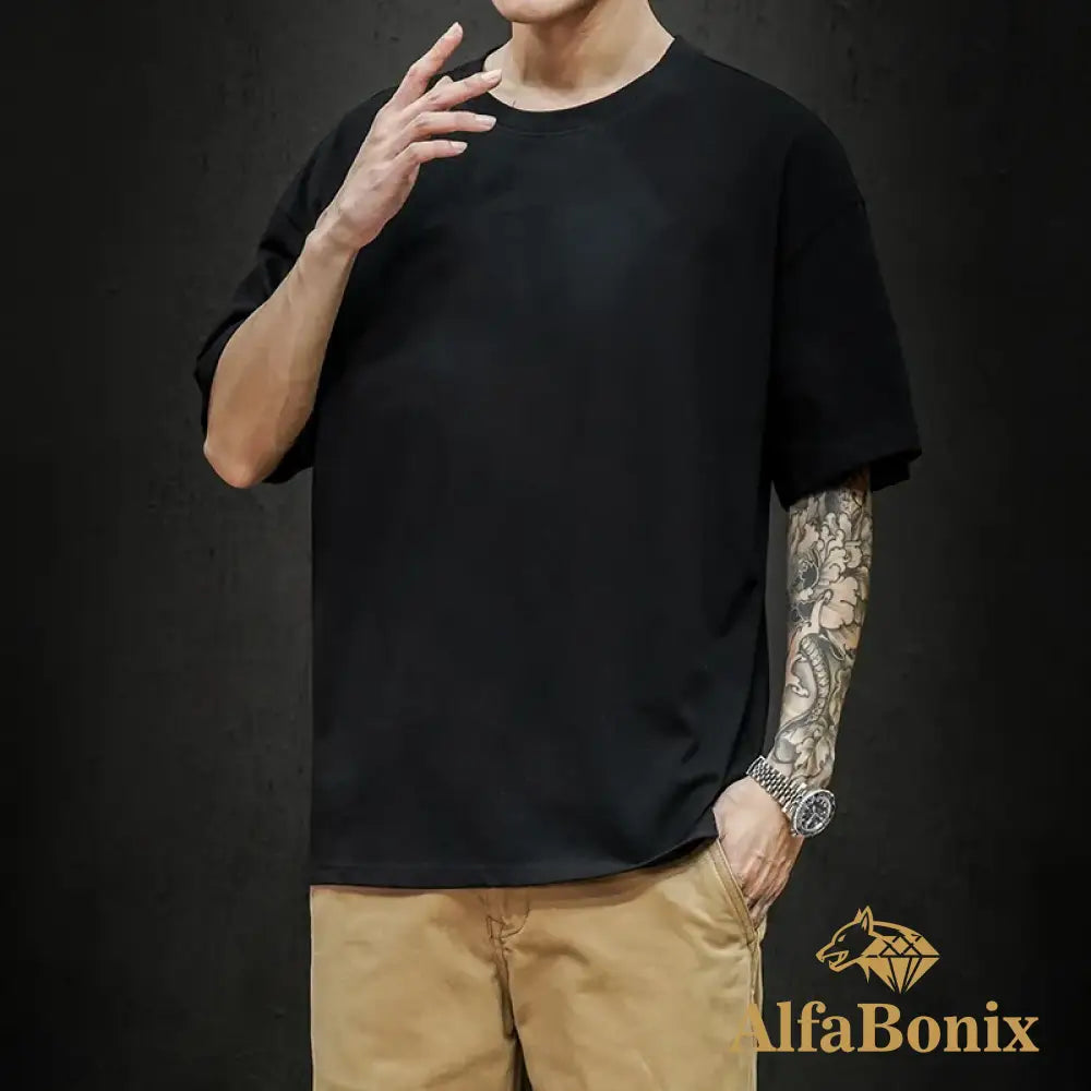 Legible 2023 Summer Mens T Shirt Casual Loose Cotton Short Sleeve T-Shirt Top Tee Shirt Men