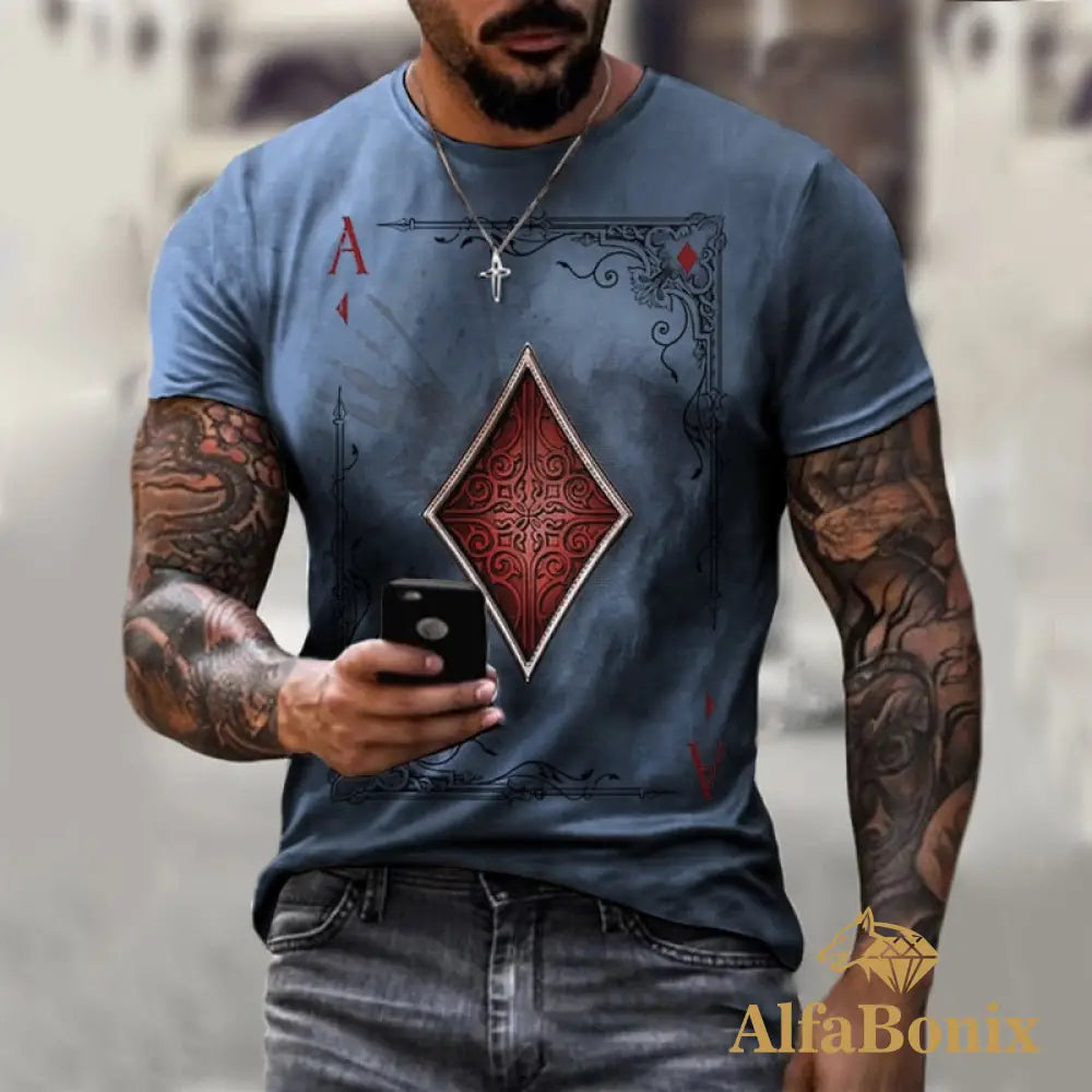 Camiseta Estampa 3D Cartas