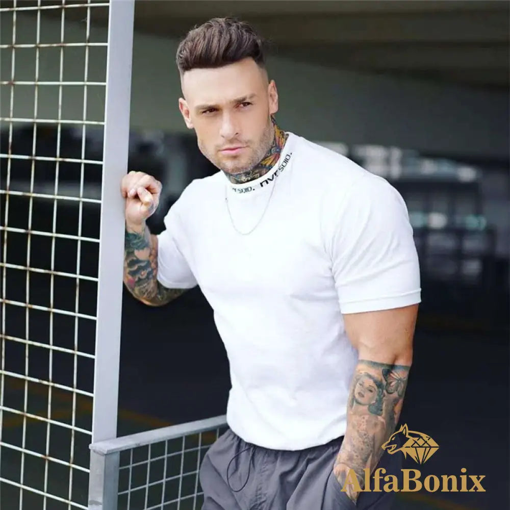 Camiseta Gyms Fitness Branco / Pp