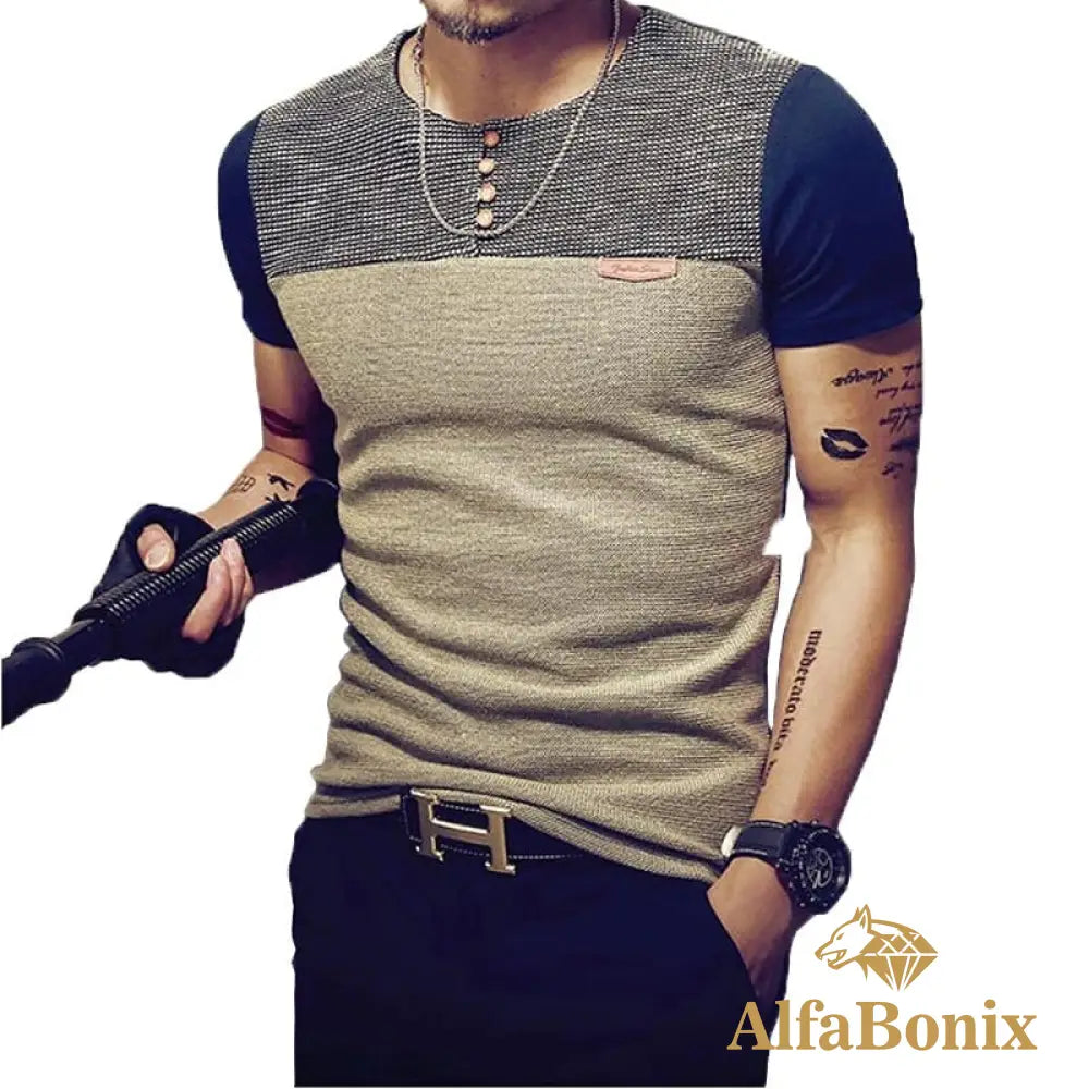 Camiseta Masculina Casual Slim