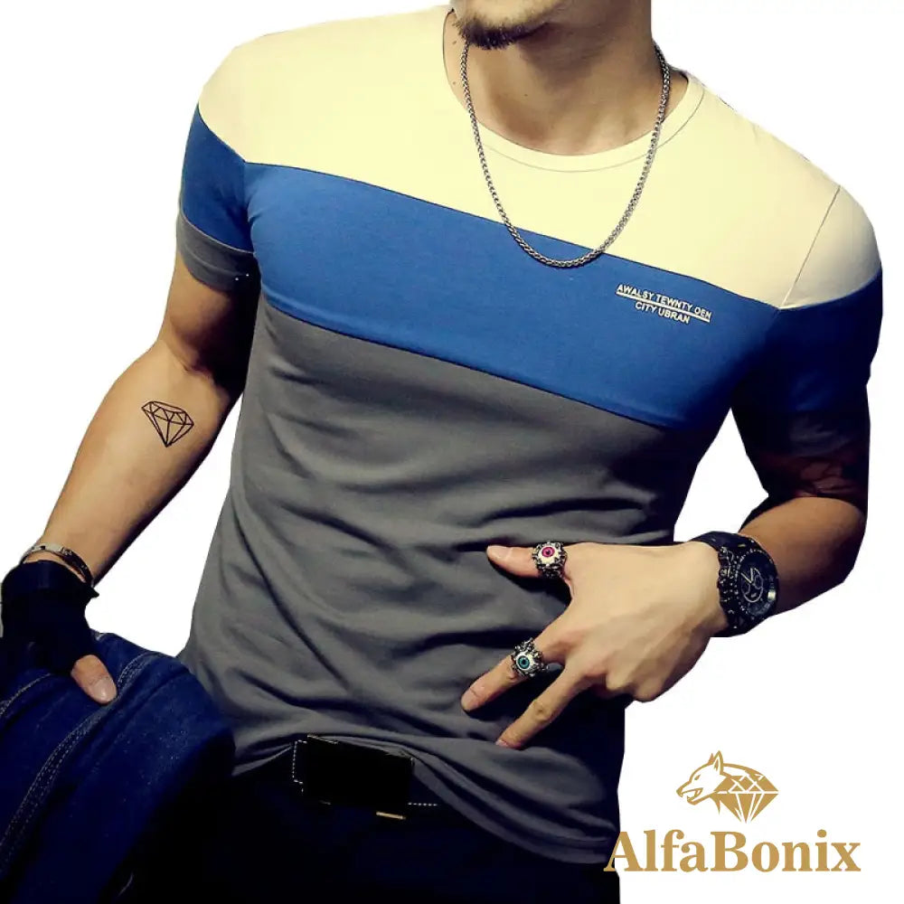 Camiseta Masculina Casual Slim