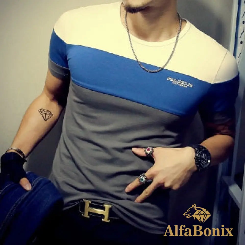 Camiseta Masculina Casual Slim