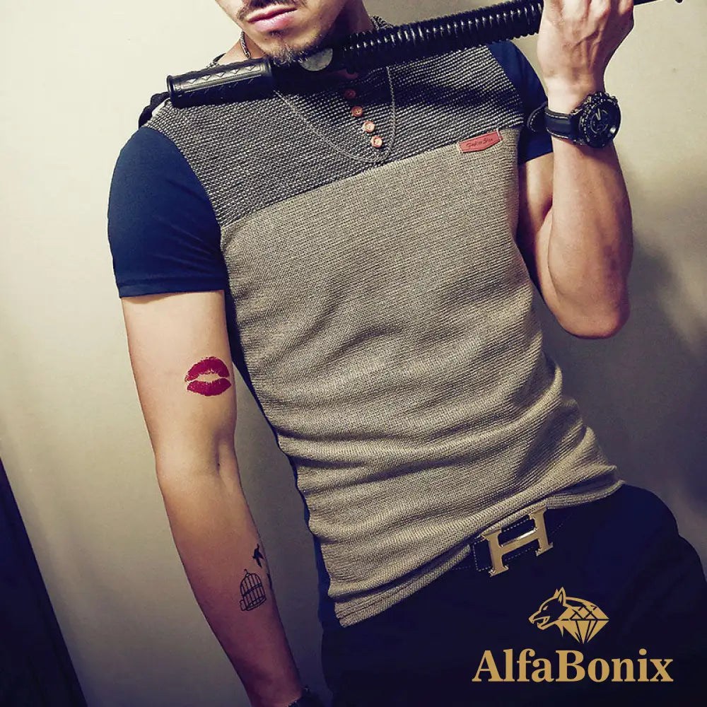 Camiseta Masculina Casual Slim