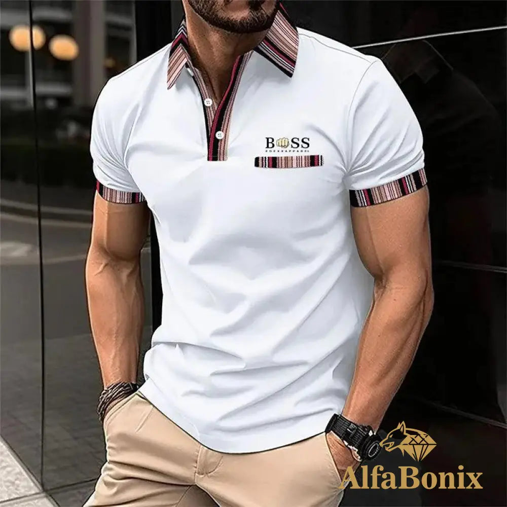 Camiseta Polo Masculina Alfa Boss Navarro 1 / P