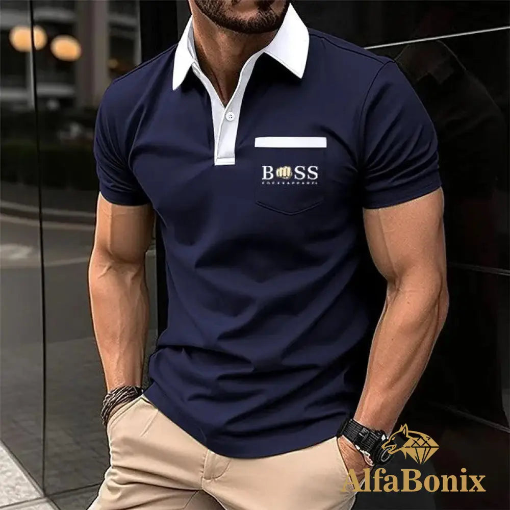 Camiseta Polo Masculina Alfa Boss Navarro 13 / P