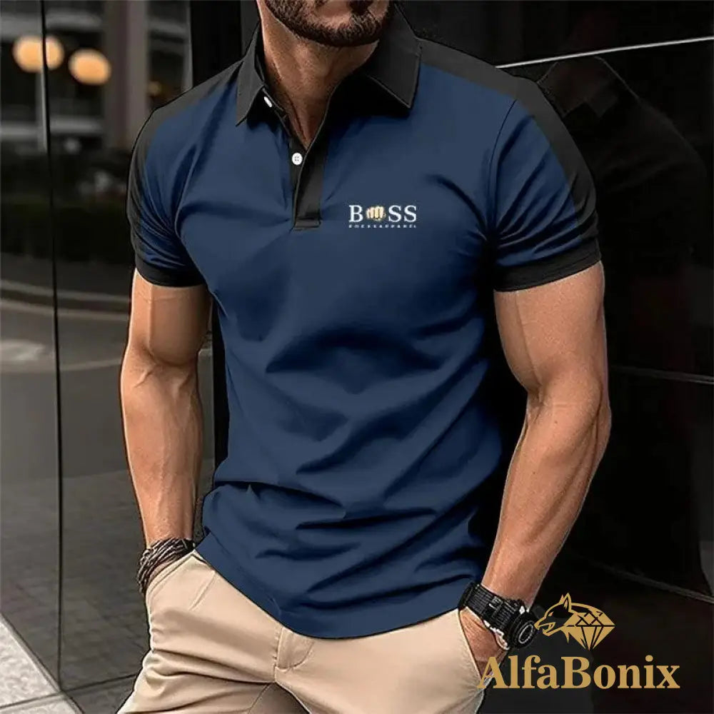 Camiseta Polo Masculina Alfa Boss Navarro 17 / P