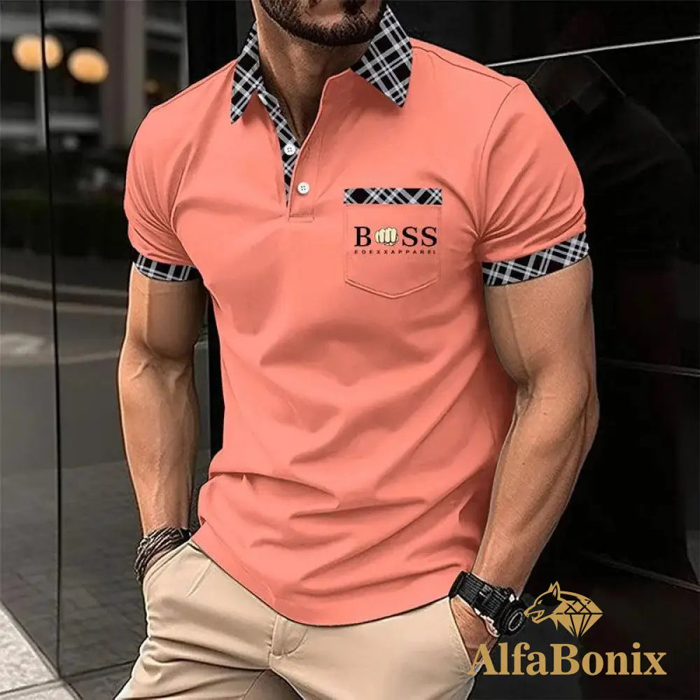 Camiseta Polo Masculina Alfa Boss Navarro 18 / P