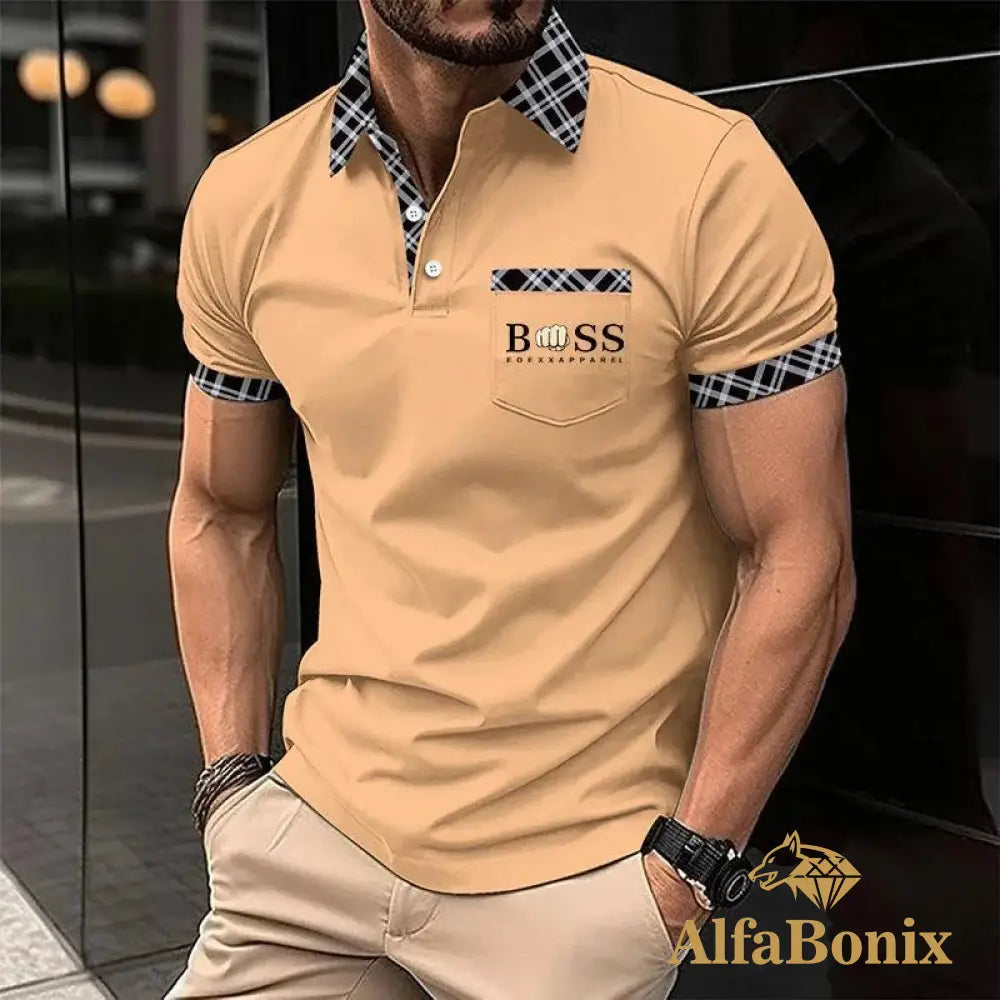 Camiseta Polo Masculina Alfa Boss Navarro 20 / P
