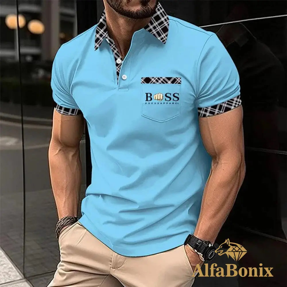 Camiseta Polo Masculina Alfa Boss Navarro 21 / P