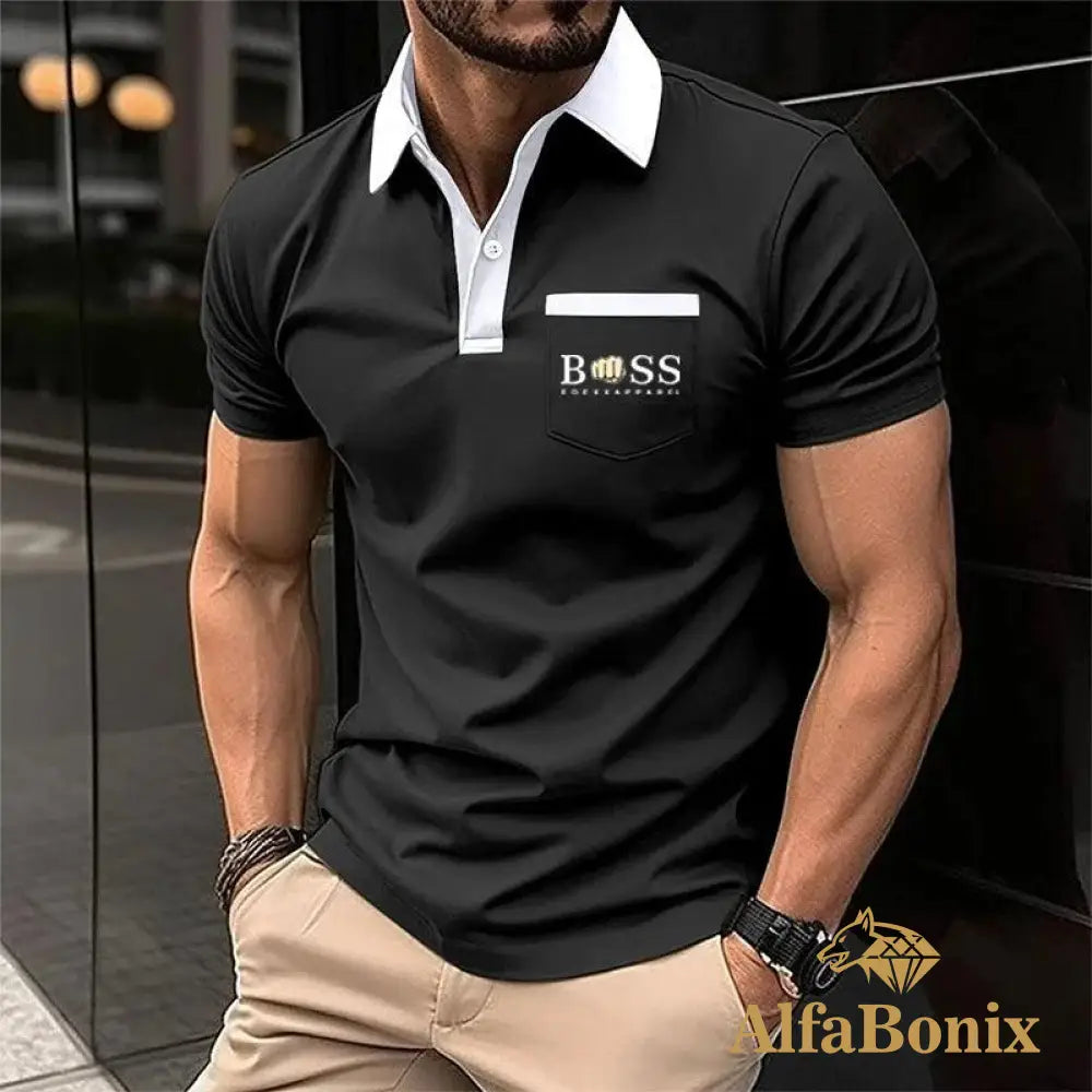 Camiseta Polo Masculina Alfa Boss Navarro 22 / P