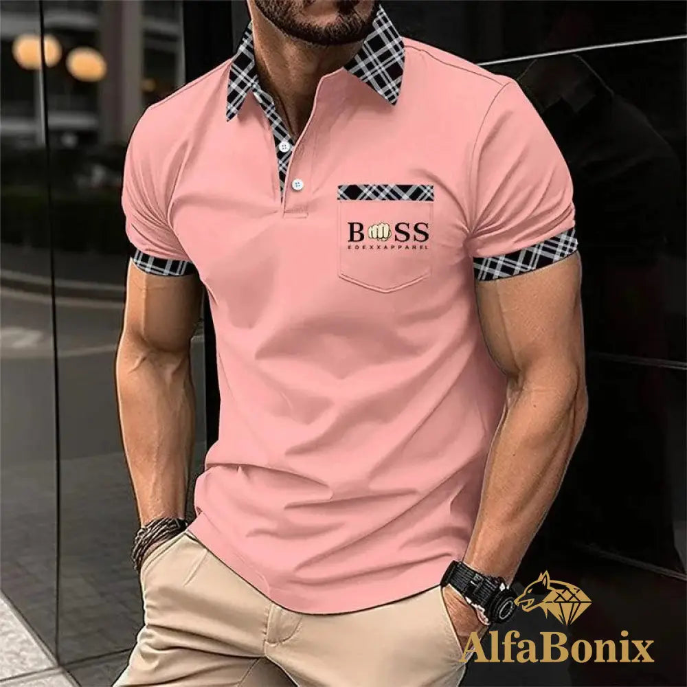 Camiseta Polo Masculina Alfa Boss Navarro 24 / P