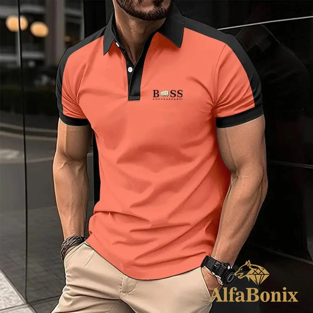 Camiseta Polo Masculina Alfa Boss Navarro 5 / P