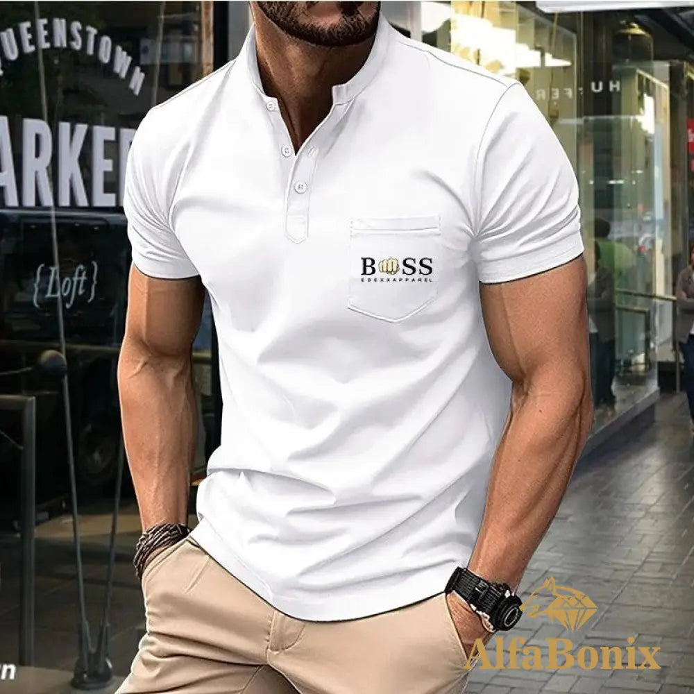Camiseta Polo Masculina Alfa Boss Navarro 7 / P