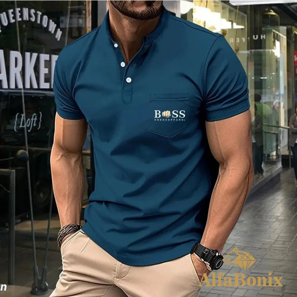 Camiseta Polo Masculina Alfa Boss Navarro 9 / P