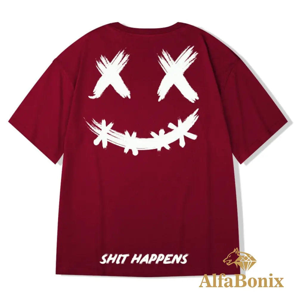 Camiseta Smile Zazomde Vinho / M