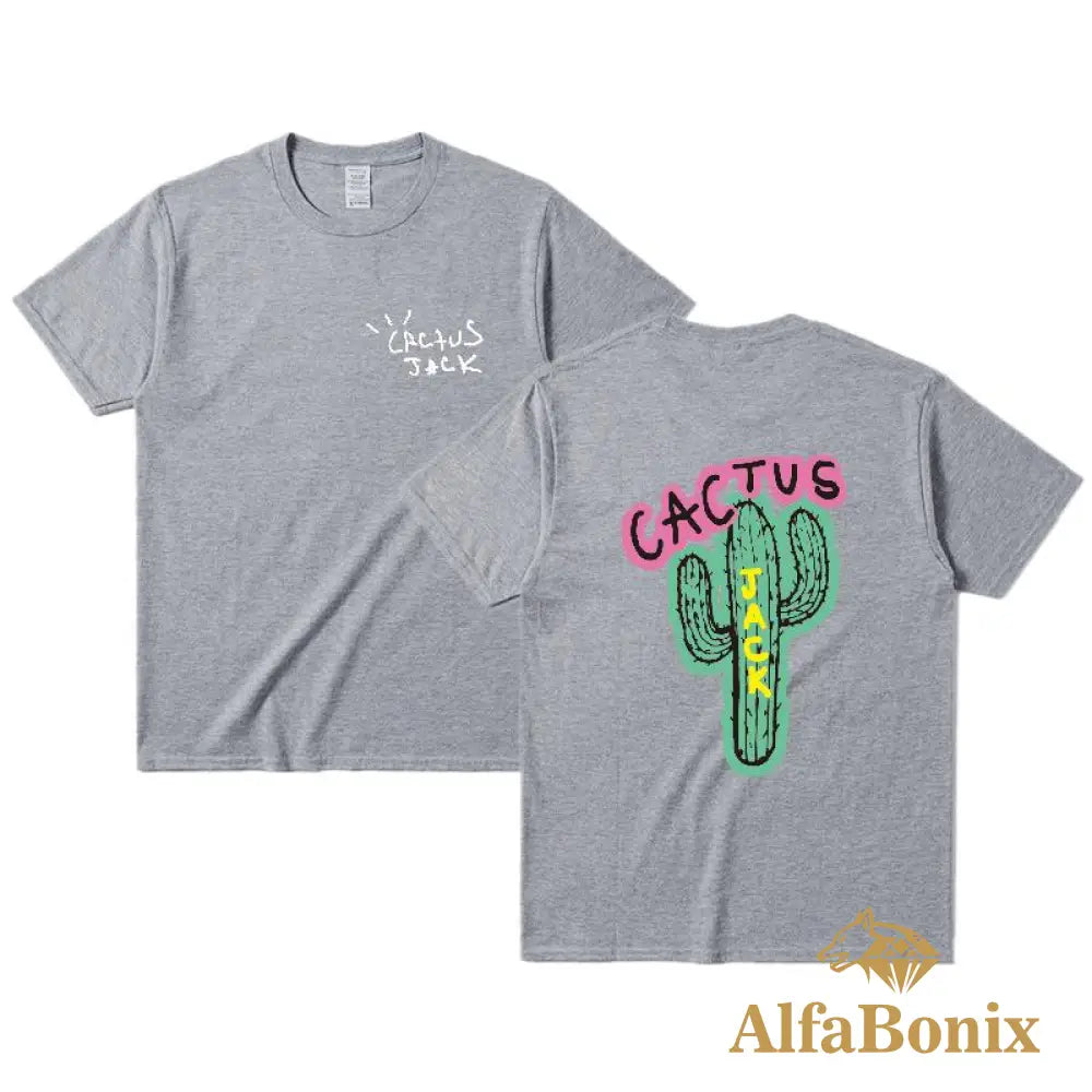 Camiseta Travis Scott Cactus Cinza / P