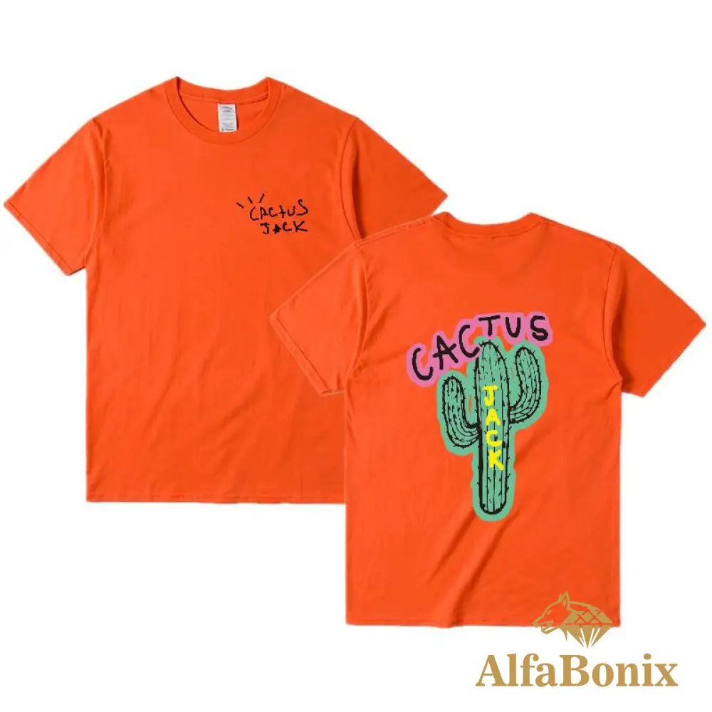 Camiseta Travis Scott Cactus Laranja / P