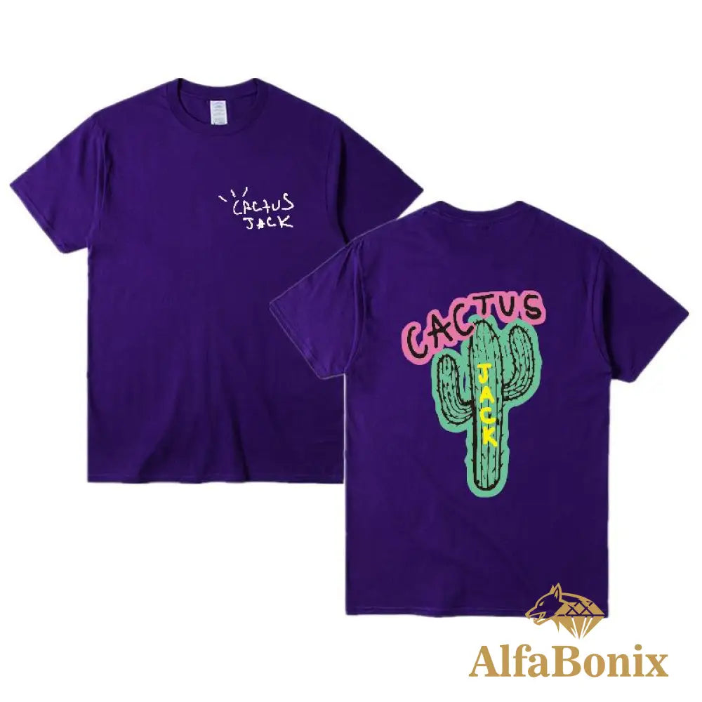 Camiseta Travis Scott Cactus Roxo / P