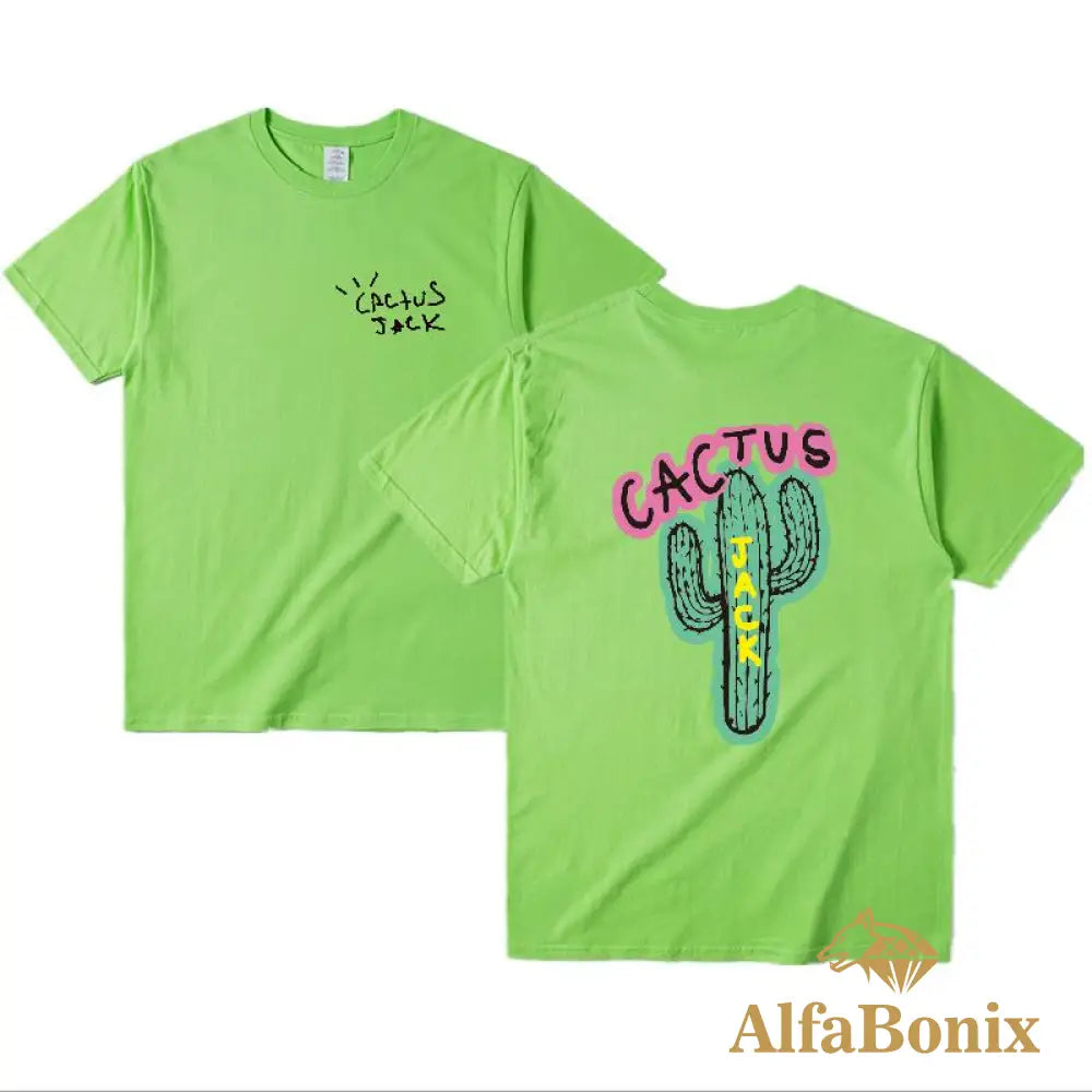 Camiseta Travis Scott Cactus Verde Claro / P