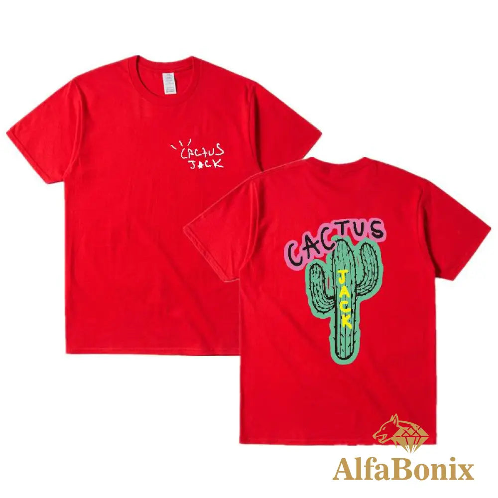 Camiseta Travis Scott Cactus Vermelho / P