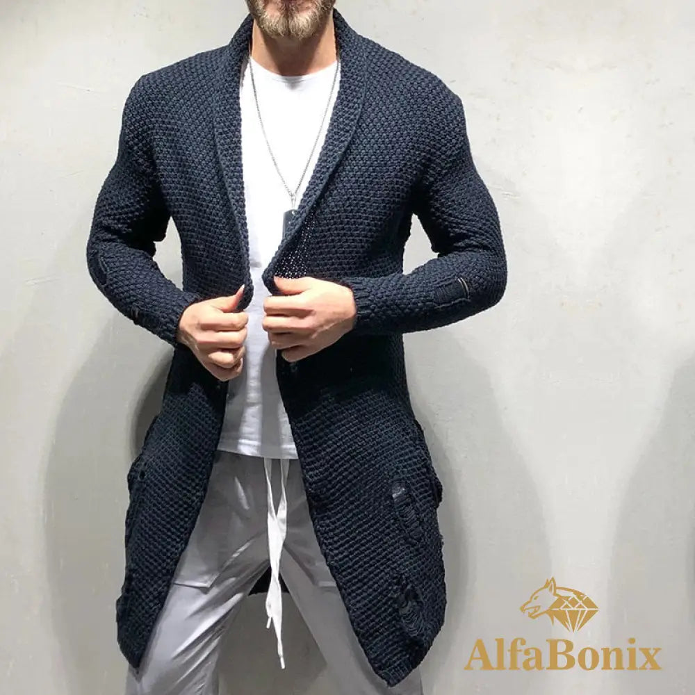 Cardigan Bonix Munique Azul Escuro / Pp