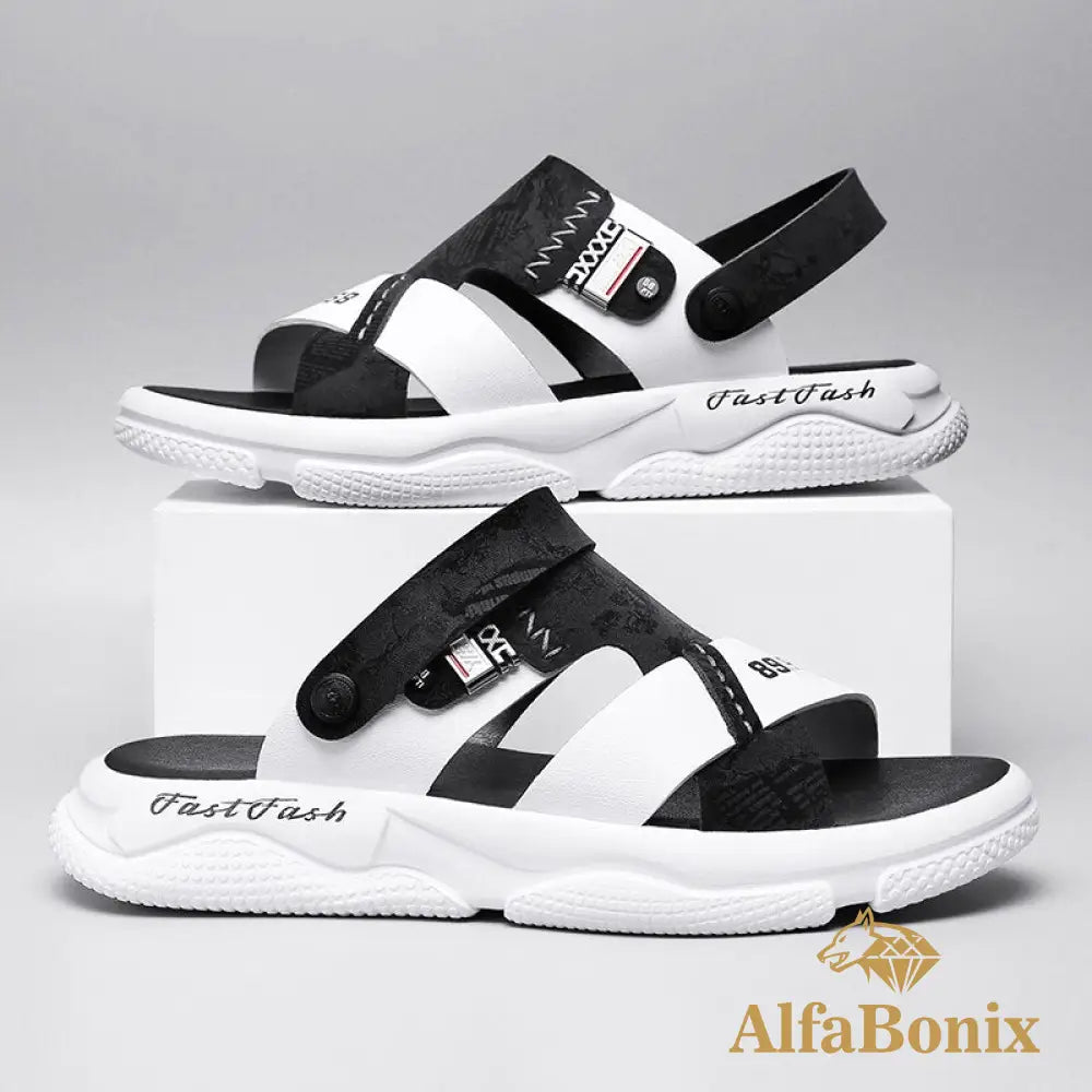 Chinelo Sandália Bonix Fastfash Preto / 37 Chinelo Sandália