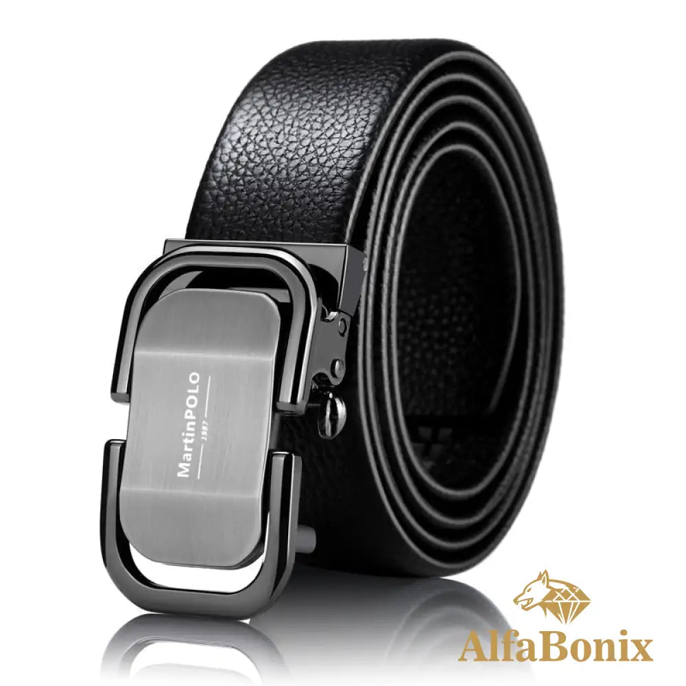 Cinto Martin Polo Couro Genuíno Mp00301P / 110Cm