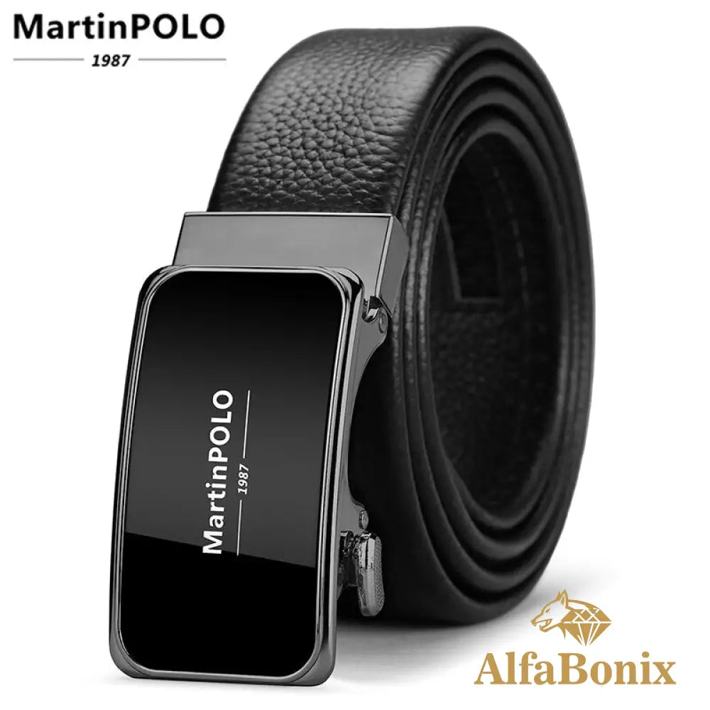 Cinto Martin Polo Couro Genuíno Mp01901P / 110Cm