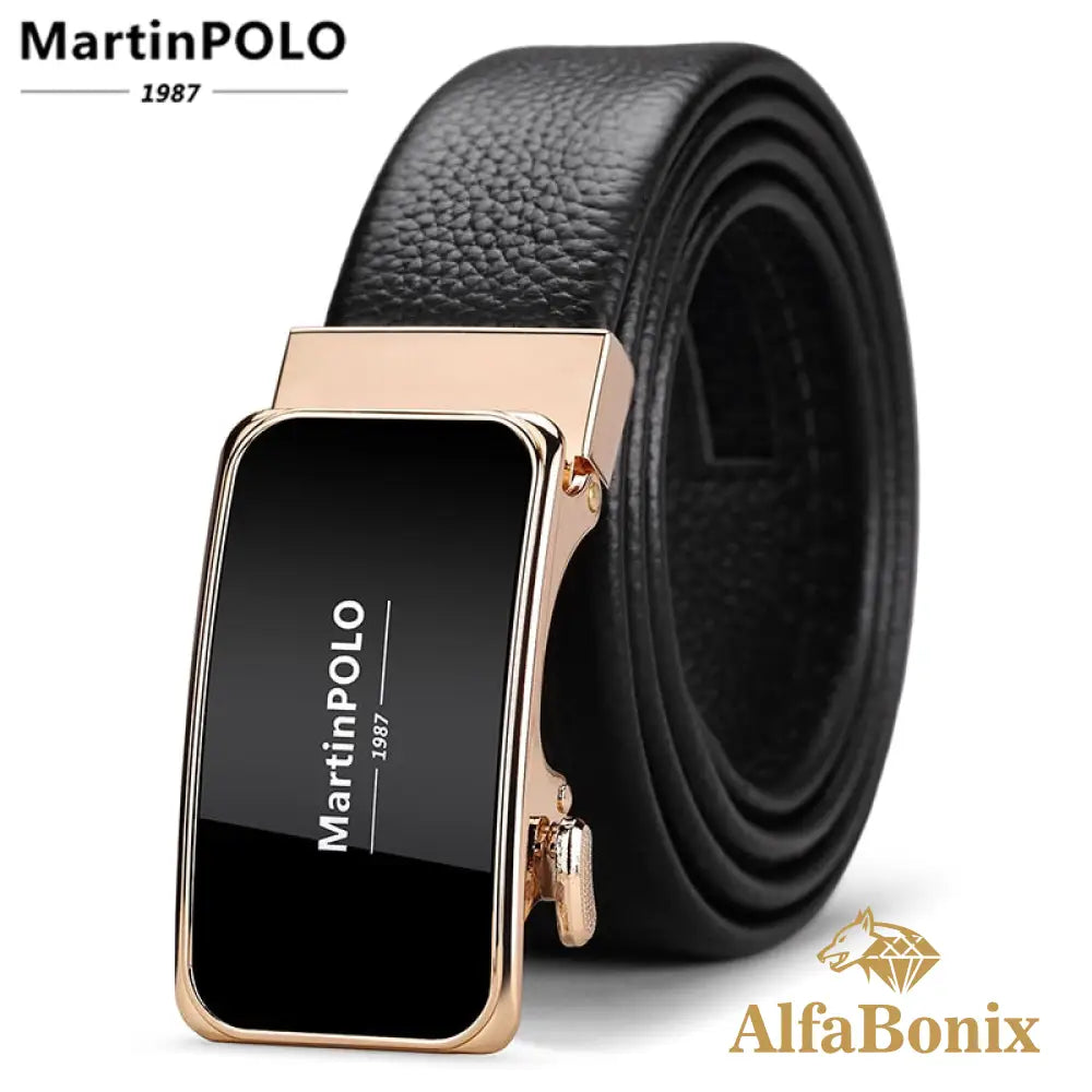 Cinto Martin Polo Couro Genuíno Mp01903P / 110Cm