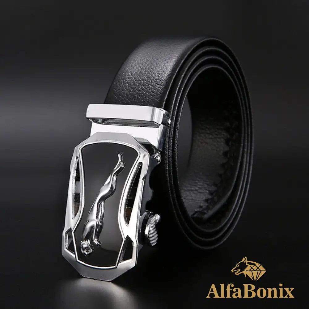 Cinto Metal Five Sliver Leopard B / 85Cm