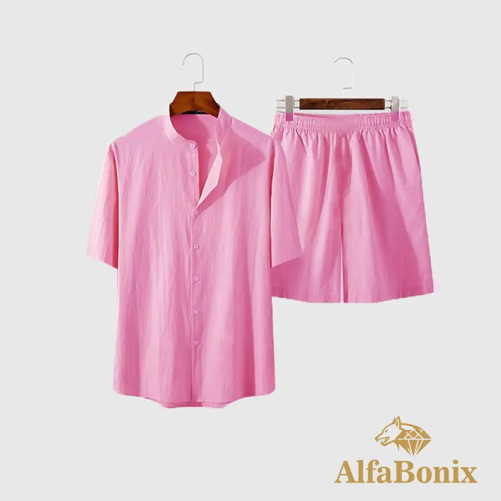 Conjunto Alfa Bommer Rosa / P