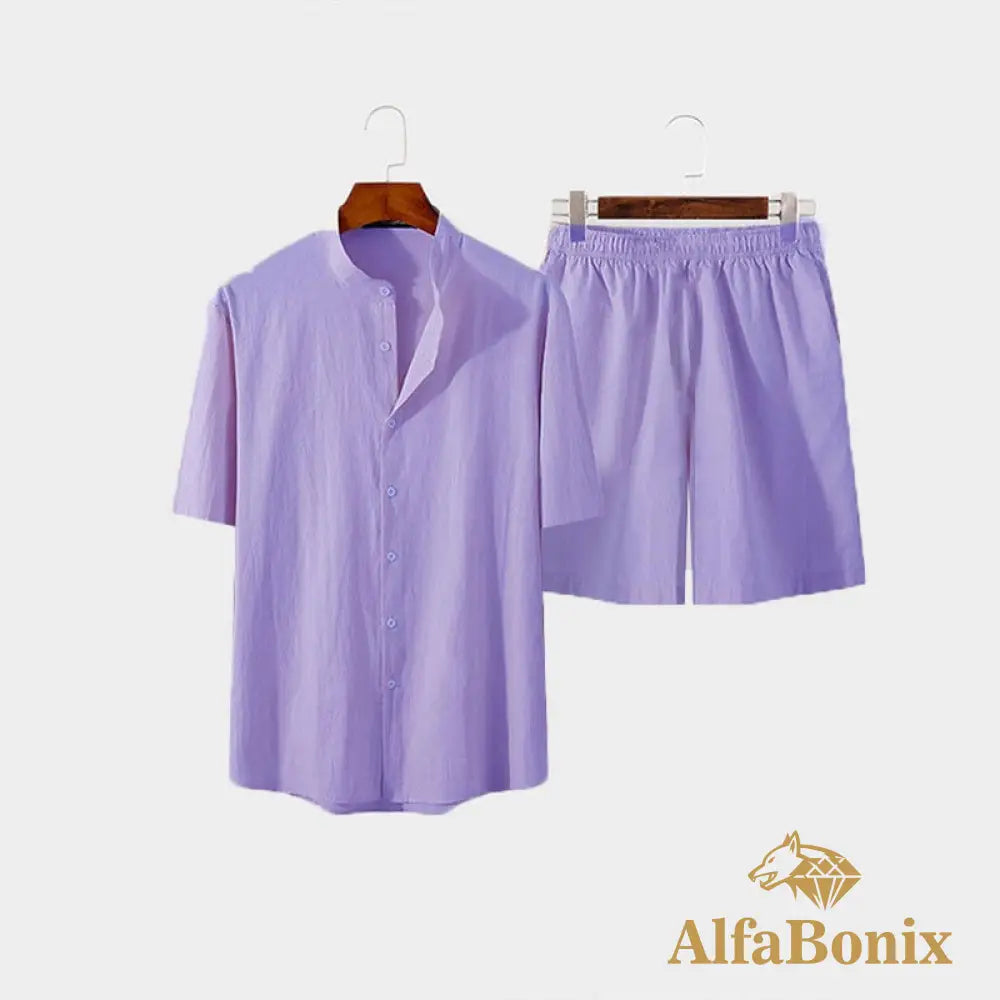 Conjunto Alfa Bommer Roxo / P