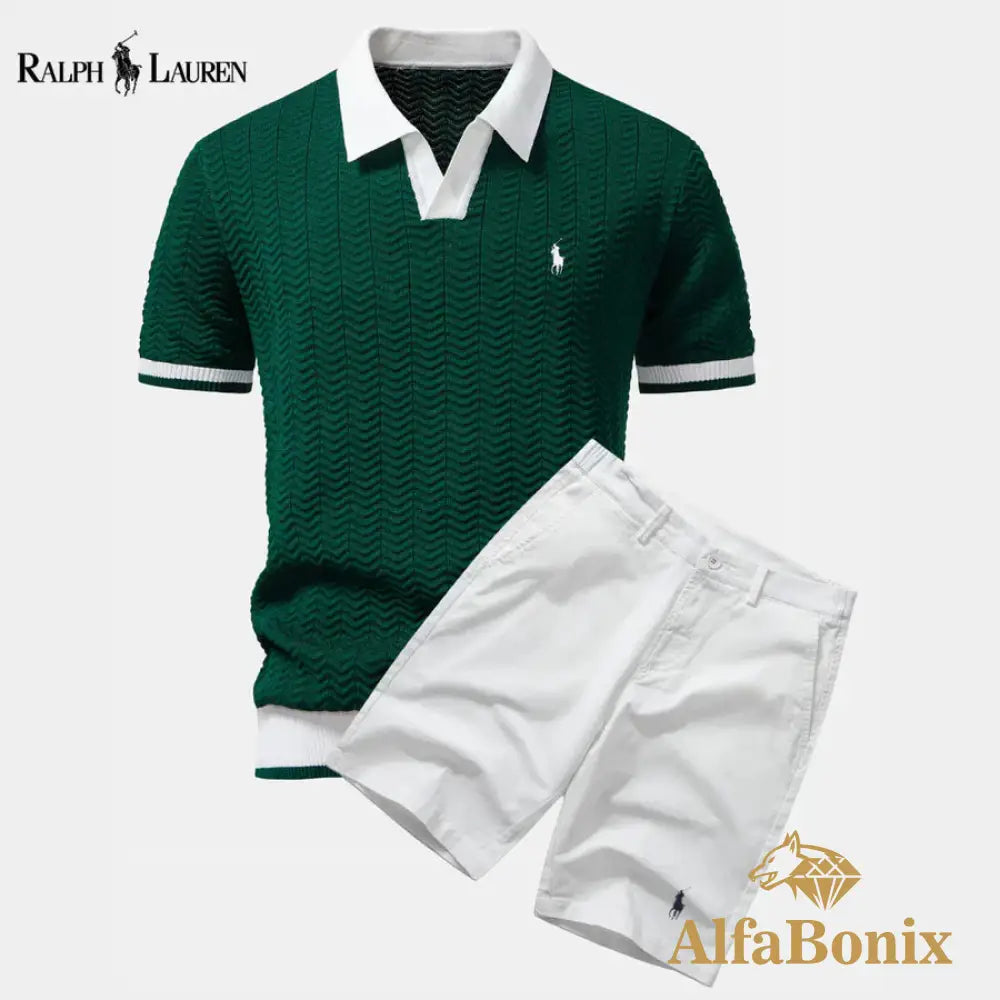 ENSEMBLE RL™ ESTIVAL: POLO + SHORT S / Vert Royale