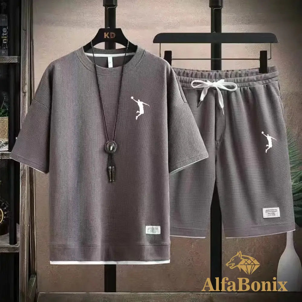 Conjunto Alfabonix Jordan Cinza / P