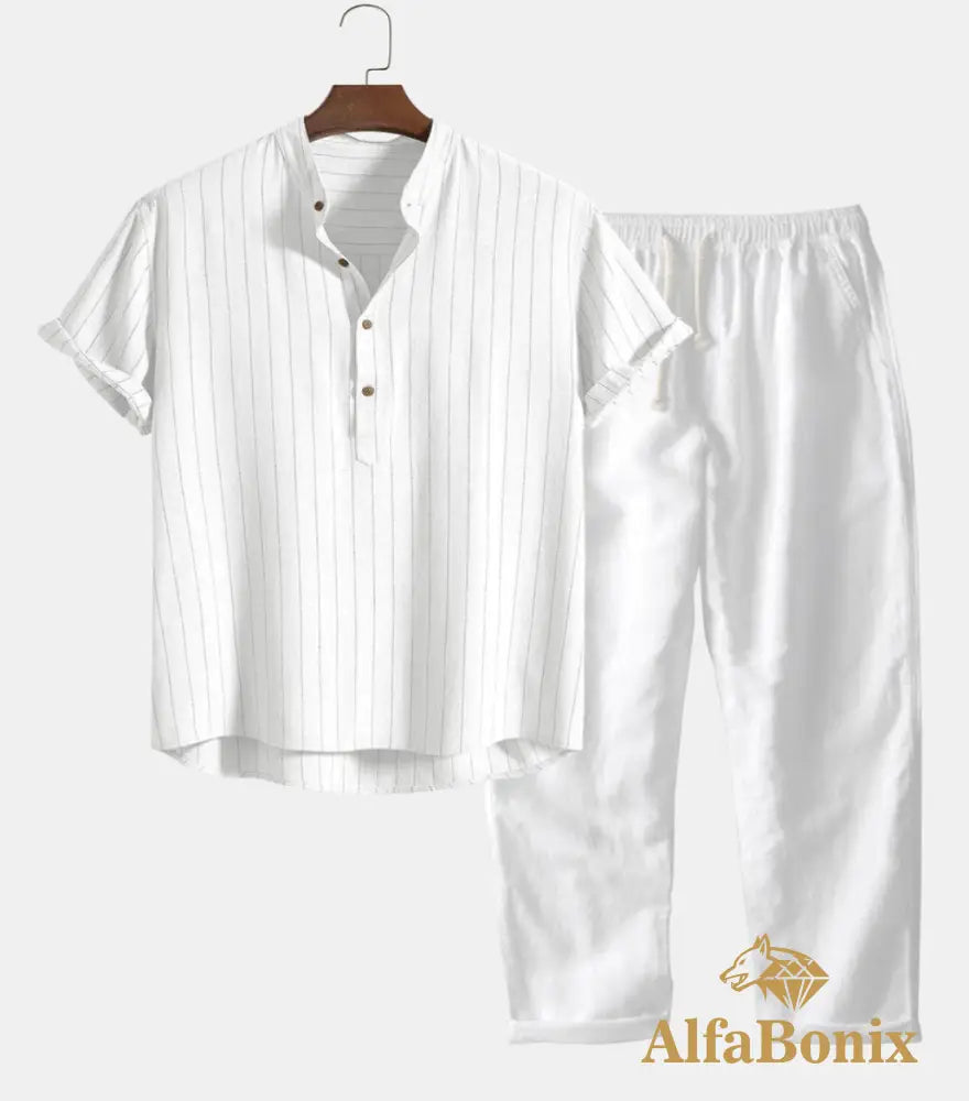 Tuvalu - Short-Sleeved Set White / S