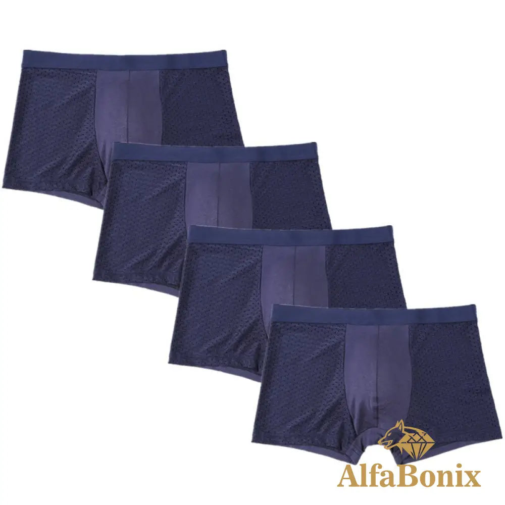 Cueca Alfa Confort 4 Azuis / Pp