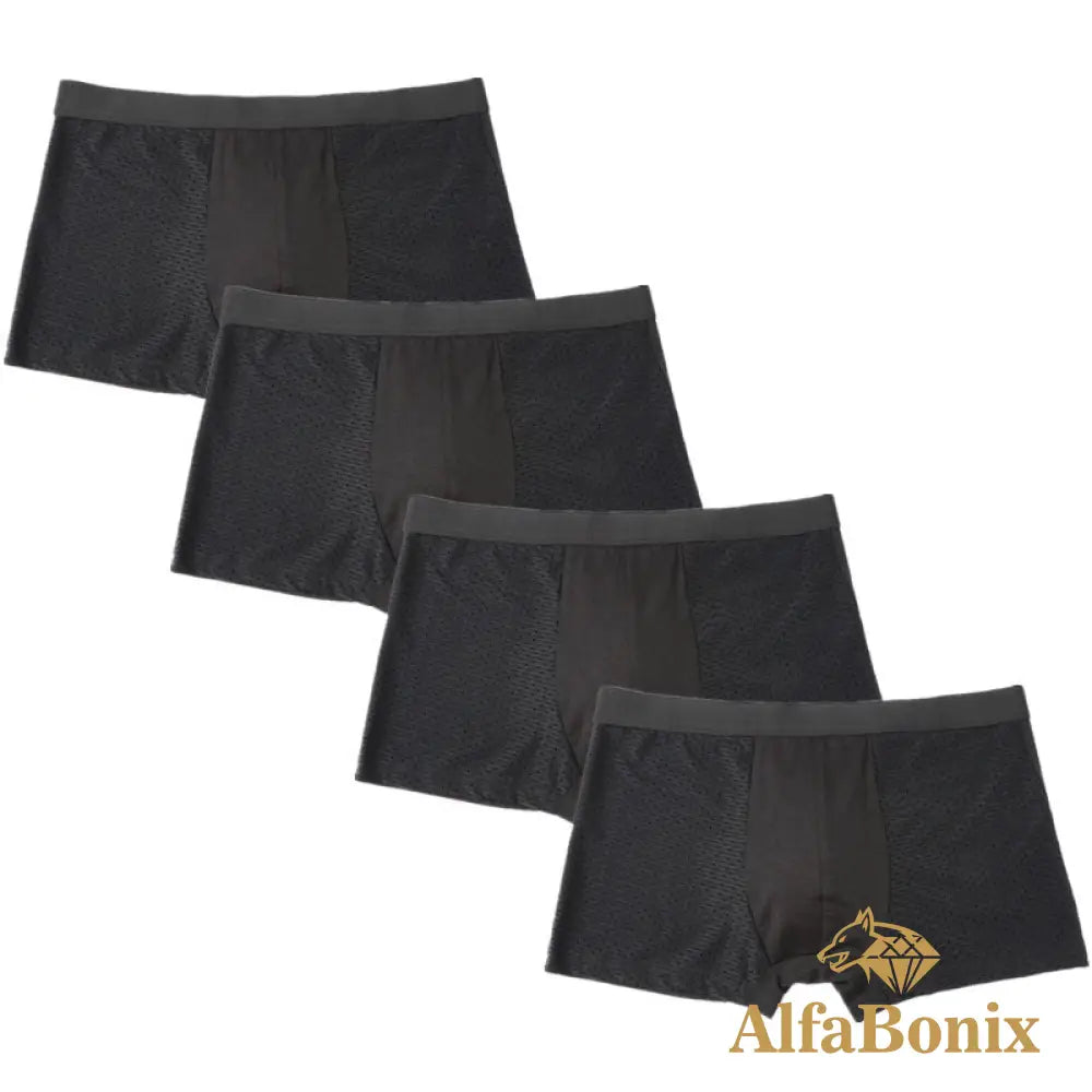 Cueca Alfa Confort 4 Pretas / Pp