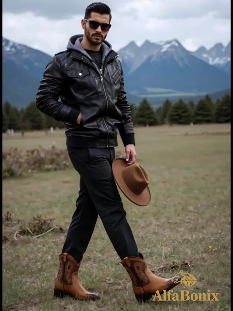 Men’s Premium Hooded Jacket - Casual Style Zip-Up with Multiple Pockets Black Regular Fit Long Sleeve Polyester Lining