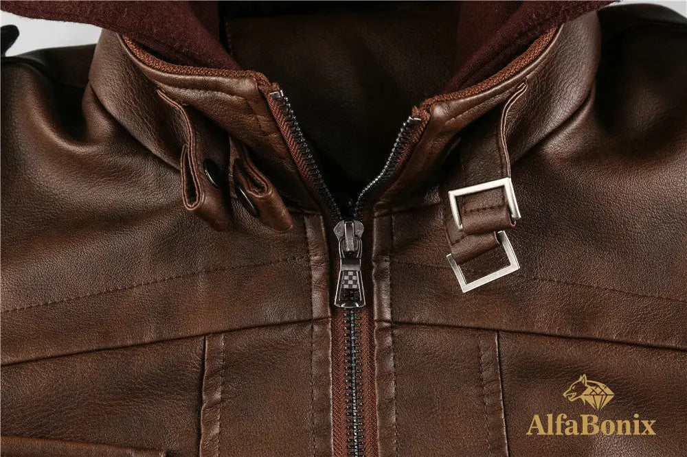 Men’s Premium Hooded Jacket - Casual Style Zip-Up with Multiple Pockets Black Regular Fit Long Sleeve Polyester Lining