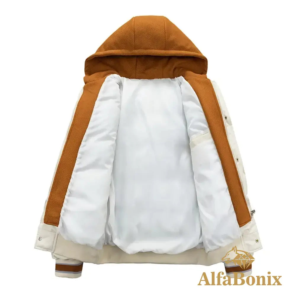 Autumn Winter Jacket Men New Windproof Coldproof Streetwear Casual Fashion Hooded Male Thick