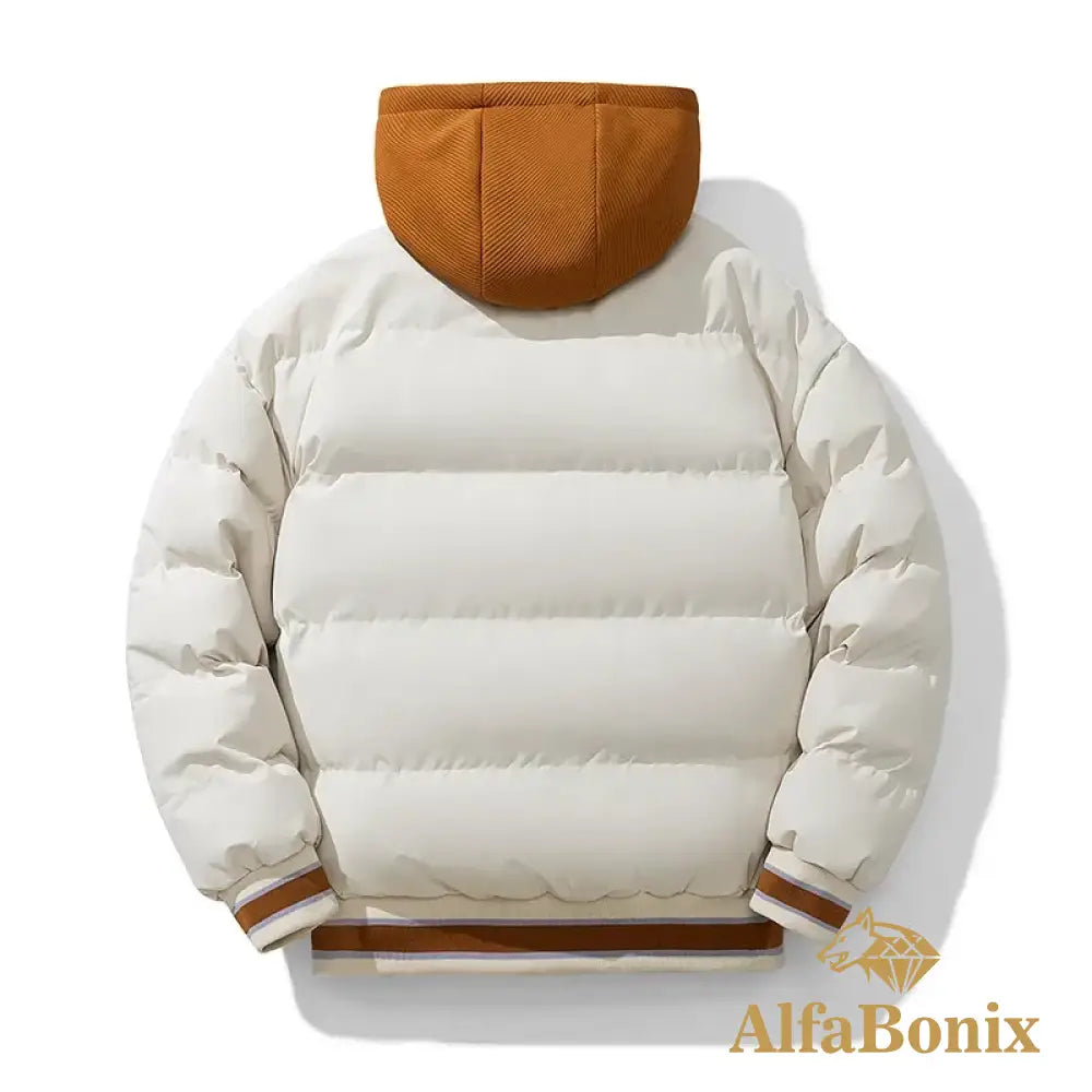 Autumn Winter Jacket Men New Windproof Coldproof Streetwear Casual Fashion Hooded Male Thick