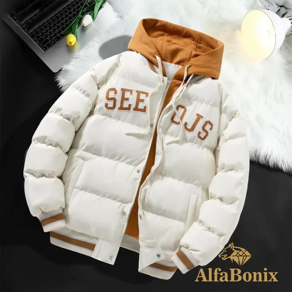 Autumn Winter Jacket Men New Windproof Coldproof Streetwear Casual Fashion Hooded Male Thick