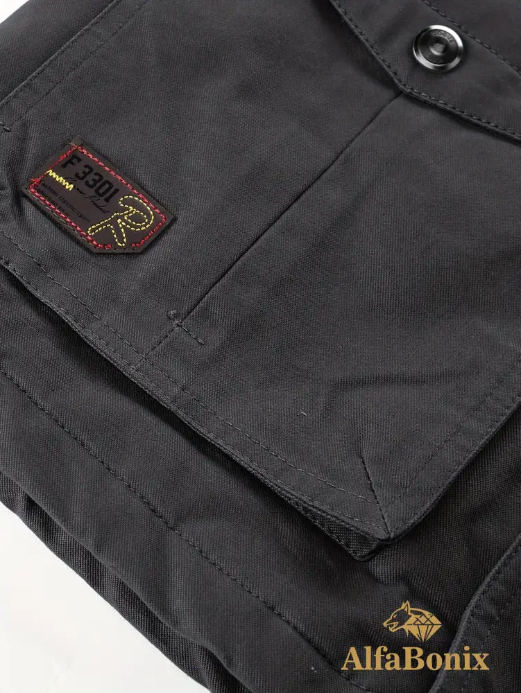 Men’S Fleece-Lined Hooded Windbreaker Jacket - Casual Warm Winter Coat with Multiple Pockets Zip-Up Design and