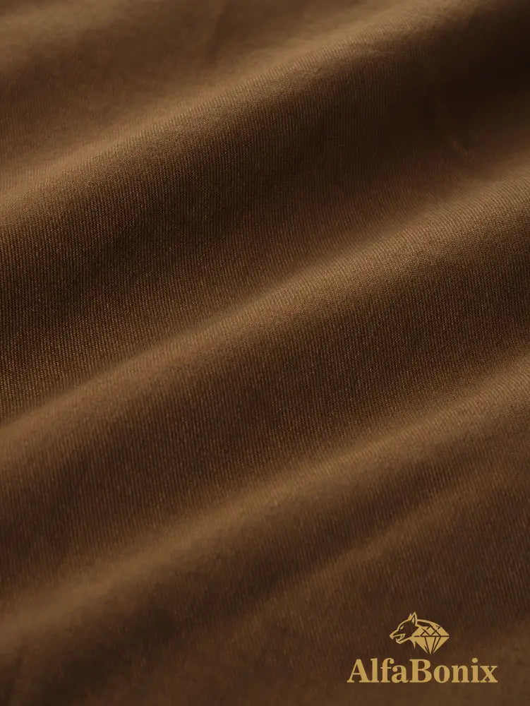 Men’S Fleece-Lined Hooded Windbreaker Jacket - Casual Warm Winter Coat with Multiple Pockets Zip-Up Design and