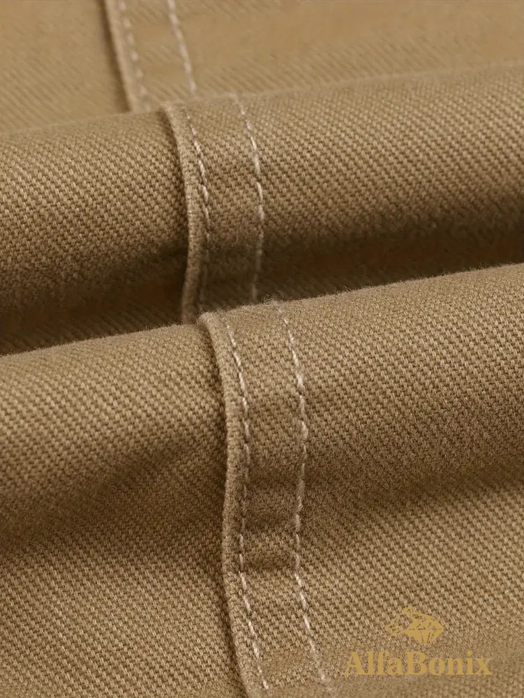 Men’S Fleece-Lined Hooded Windbreaker Jacket - Casual Warm Winter Coat with Multiple Pockets Zip-Up Design and