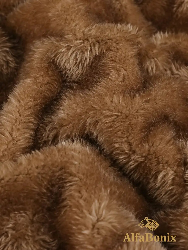 Men’S Fleece-Lined Hooded Windbreaker Jacket - Casual Warm Winter Coat with Multiple Pockets Zip-Up Design and