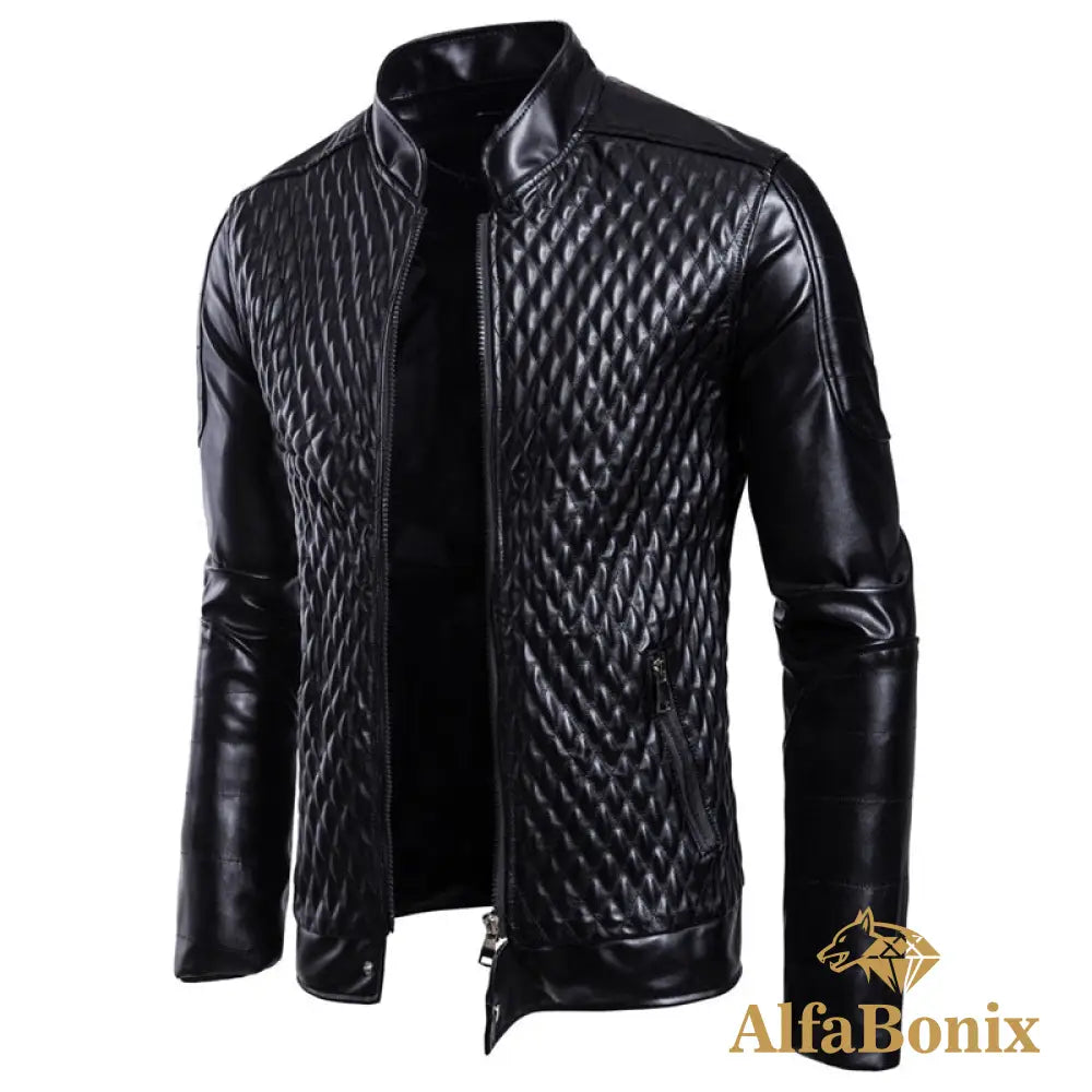 Jaqueta Couro Casual Leatrer Preto / Pp