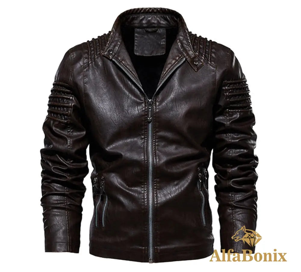 Jaqueta De Couro Bonix Kingdom Jaqueta De Couro Masculina