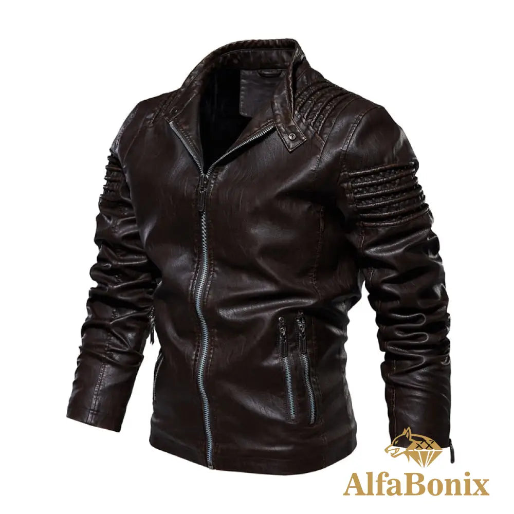 Jaqueta De Couro Bonix Kingdom Jaqueta De Couro Masculina