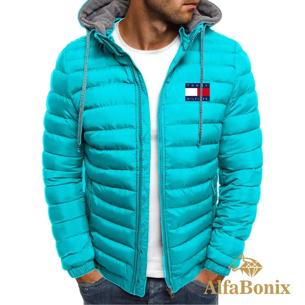 Jaqueta De Inverno Tommy Puffer 2.0 Azul-Celeste / M Hot Products